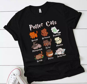 Cute Potter Cats t-shirt