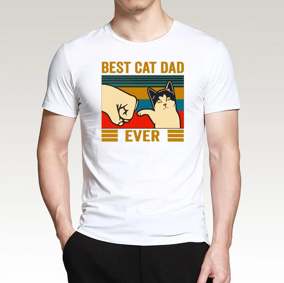 Best Cat Dad Ever Summer Men's T Shirt