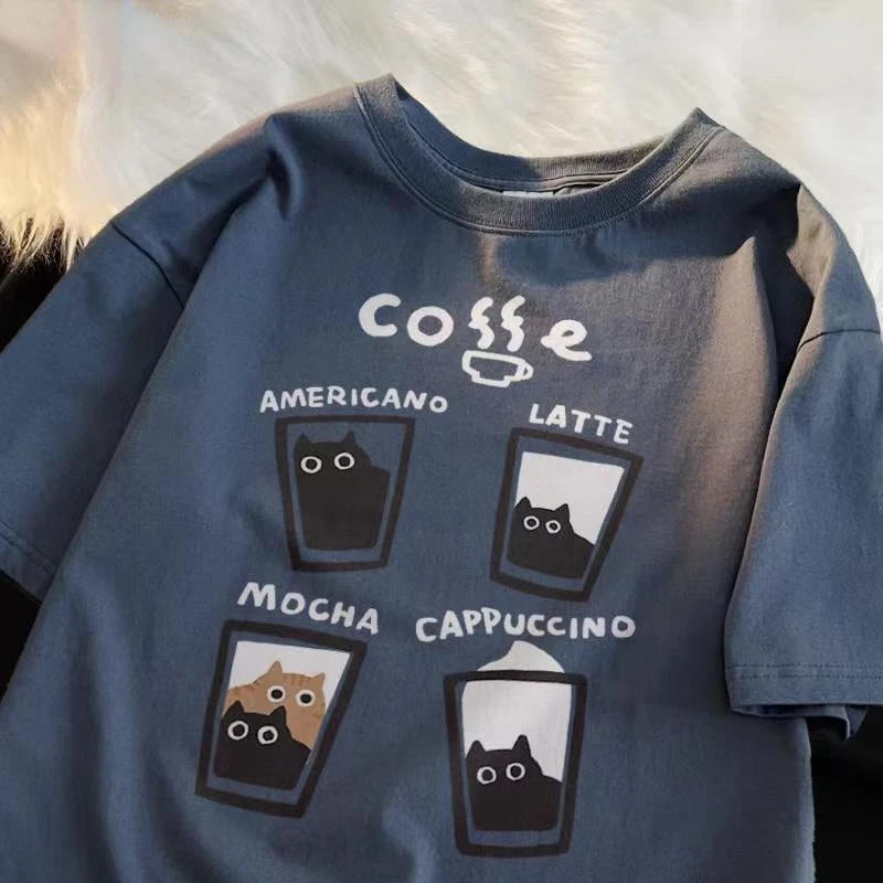 American retro cat coffee