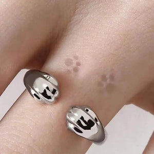 Cute Cat Paw Print Ring